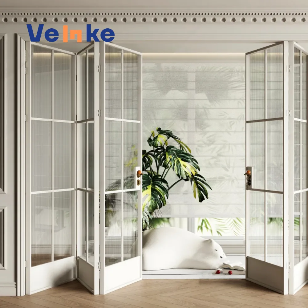 China Premium White Multi-Panel Bi-Fold Door Solution Systems for Australia Modern Home Interiors