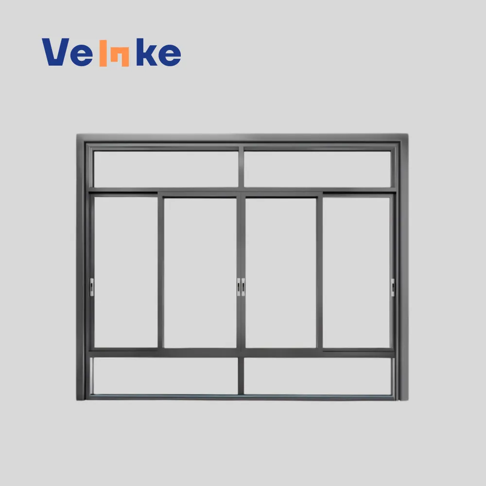 CE Certified Large Format Low-E Coating Thermal Break Aluminum Energy-Efficient Design Sliding Windows